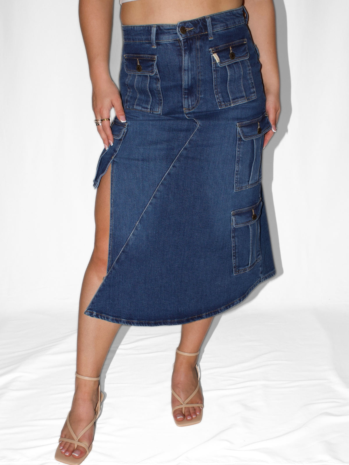 【I AM MARI】25SS★ Bebel H-Line Basic Skirt Long Boston Skirt 25 – Marel Clothing Company